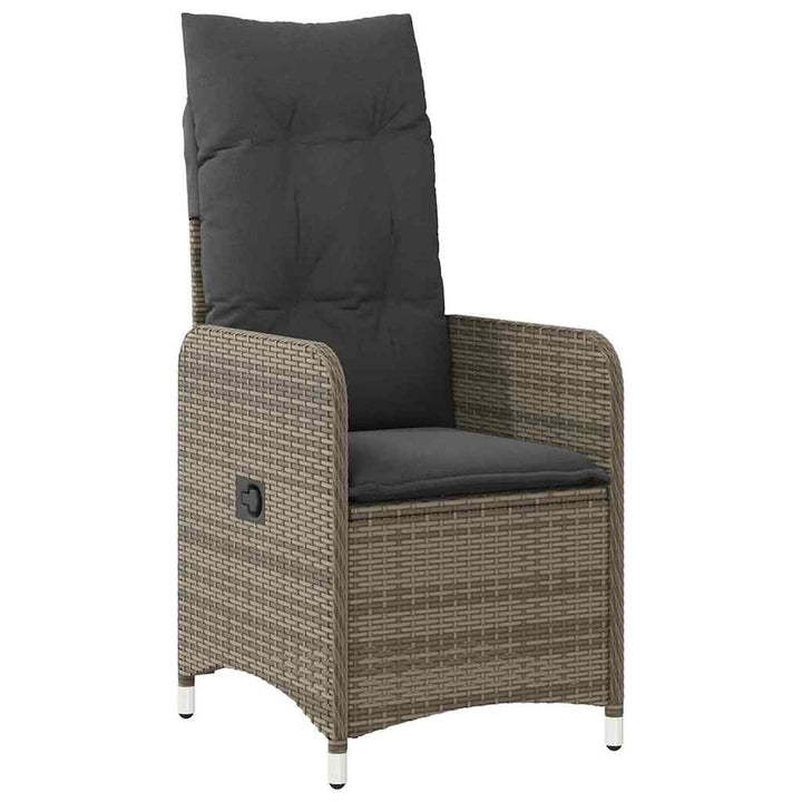 Have Spisebordssæt 9 stk. Grå polyrattan