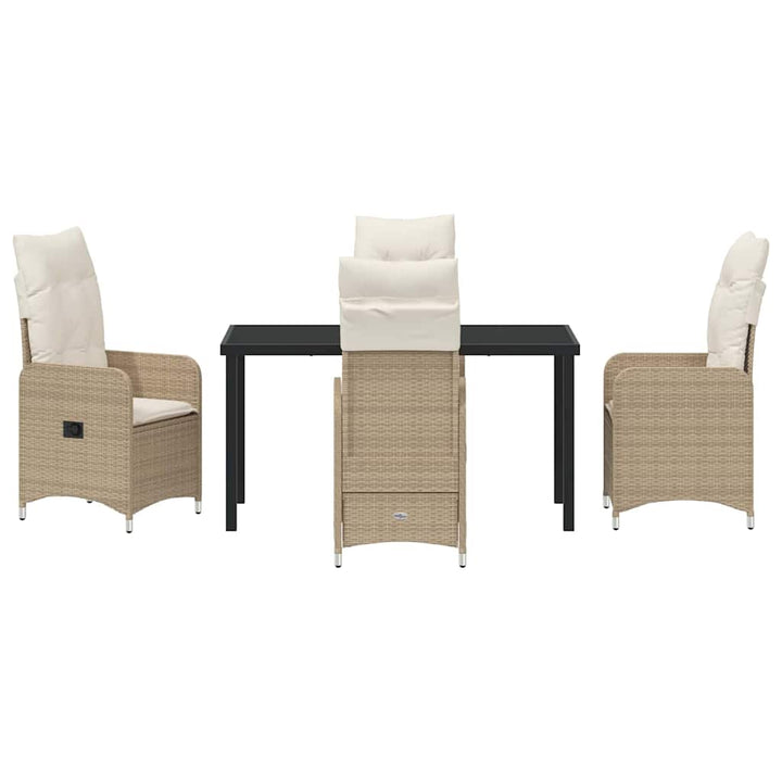 Have Spisebordssæt 5 stk. Beige polyrattan