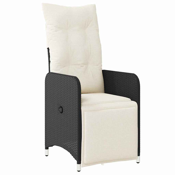 Have Spisebordssæt 3 stk. Sort polyrattan