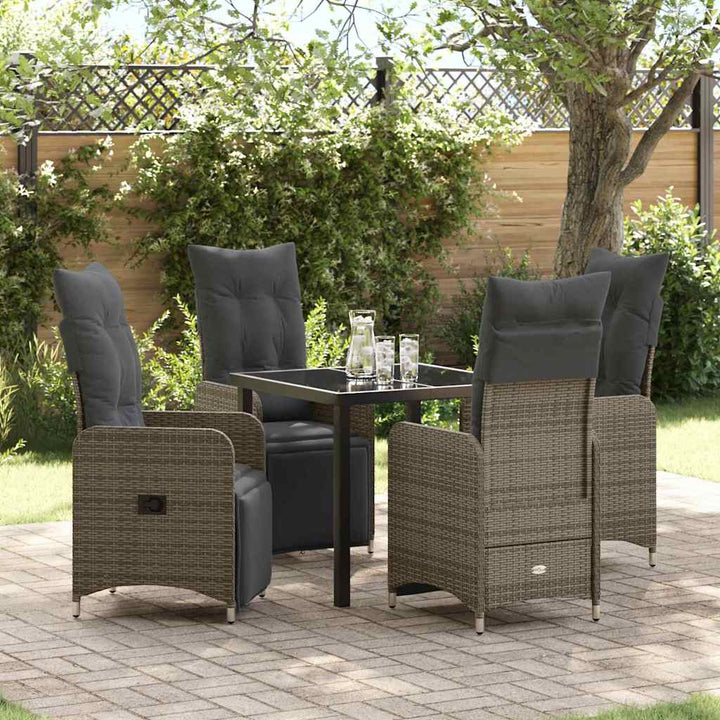 Have Spisebordssæt 5 stk. Beige polyrattan