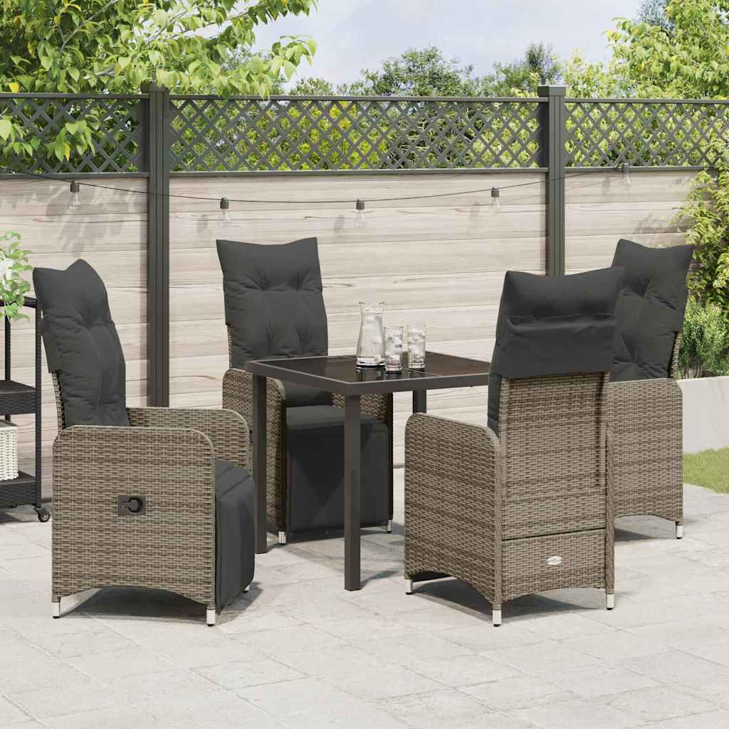 Have Spisebordssæt 5 stk. Beige polyrattan