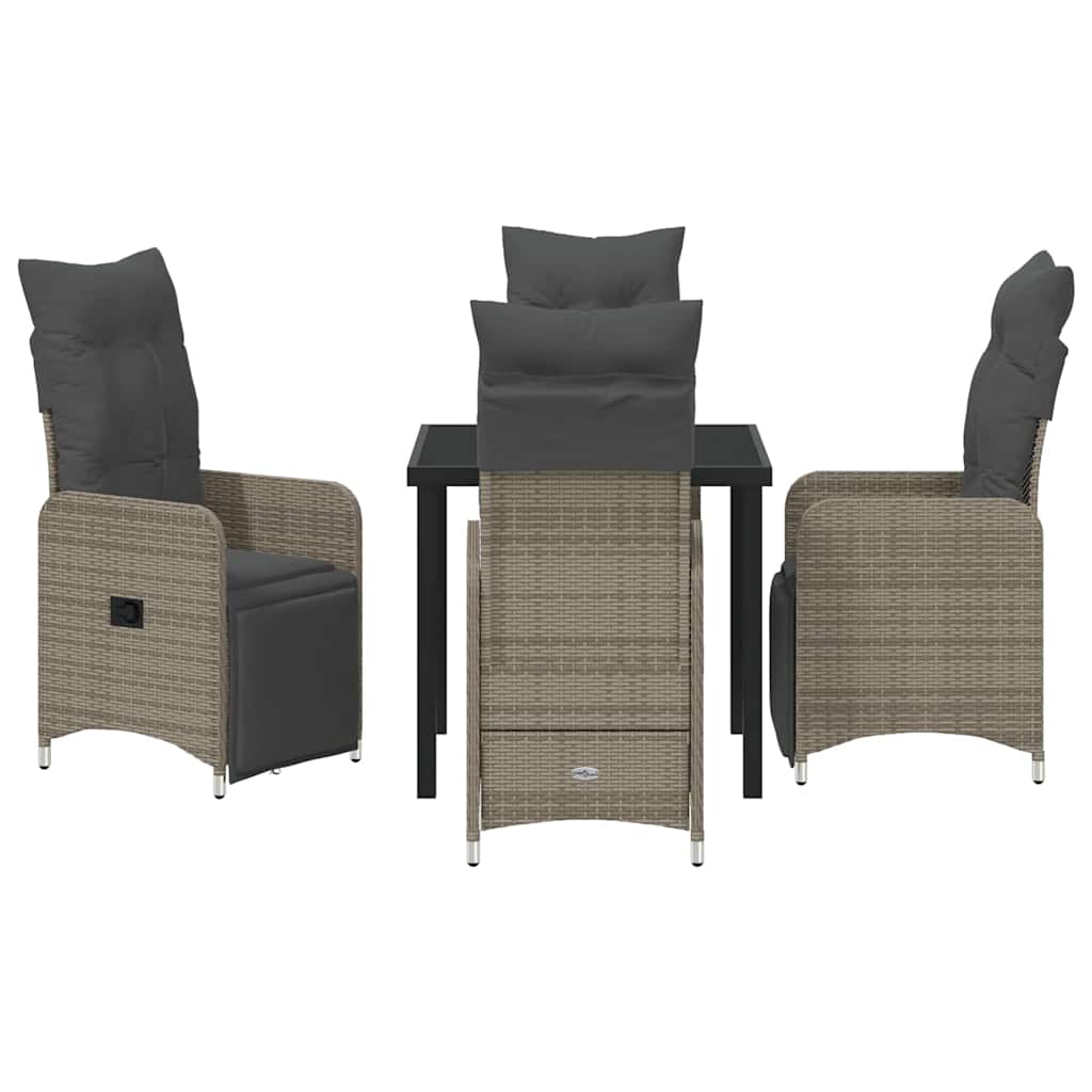 Have Spisebordssæt 5 stk. Beige polyrattan