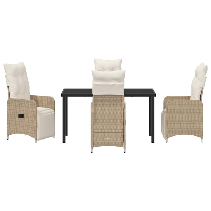 Have Spisebordssæt 5 stk. Beige polyrattan
