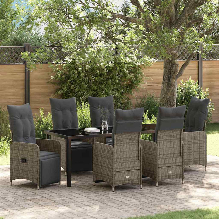 Have Spisebordssæt 7 stk. Beige polyrattan