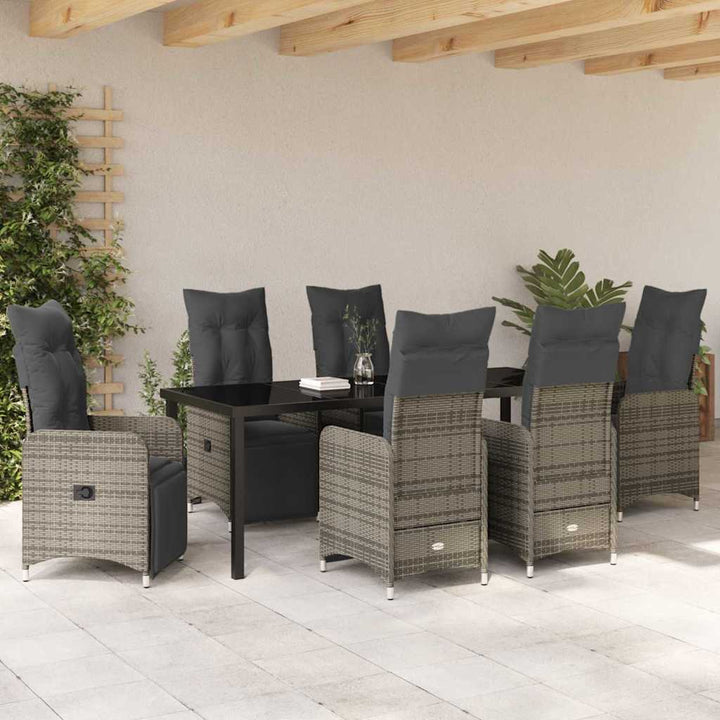 Have Spisebordssæt 7 stk. Beige polyrattan