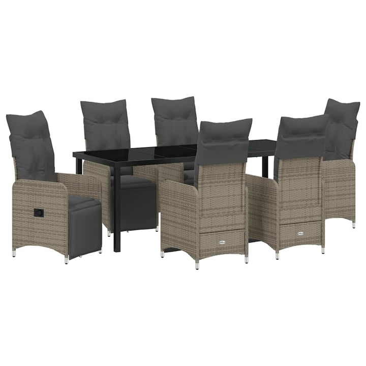 Have Spisebordssæt 7 stk. Beige polyrattan
