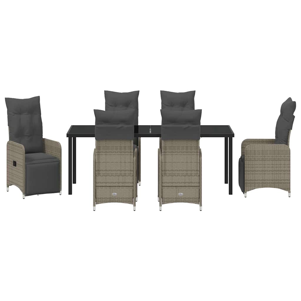 Have Spisebordssæt 7 stk. Beige polyrattan