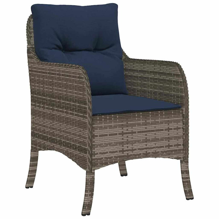 Have Spisebordssæt med pude 3 pcs Grå polyrattan