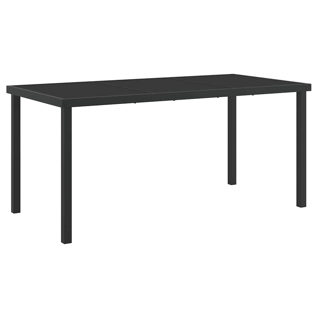 Have Spisebordssæt med pude 7 pcs Grå og sort Rattan