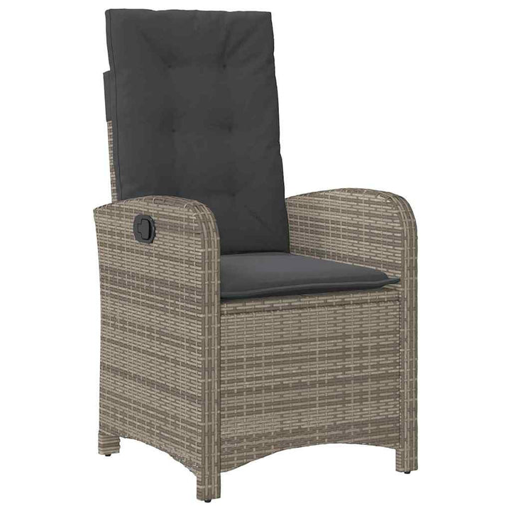 Have Spisebordssæt med pude 7 pcs Grå polyrattan