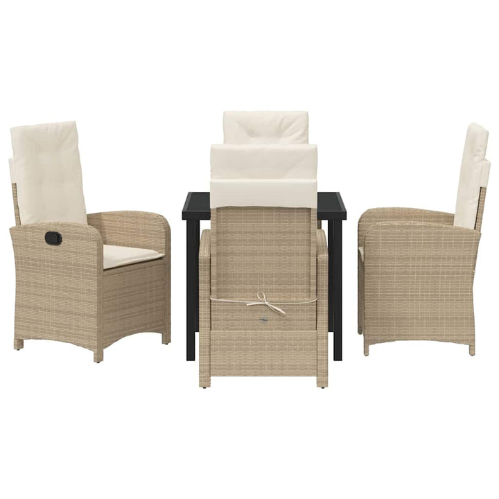 Have Spisebordssæt med pude 5 pcs Beige polyrattan