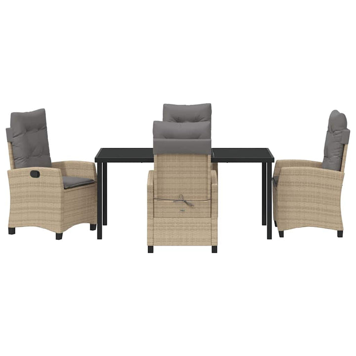 Have Spisebordssæt med pude 5 pcs Beige polyrattan