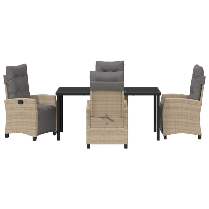 Have Spisebordssæt med pude 5 pcs Beige polyrattan