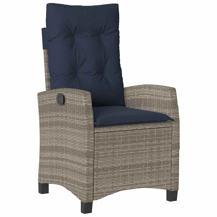Have Spisebordssæt med pude 5 pcs Grå polyrattan