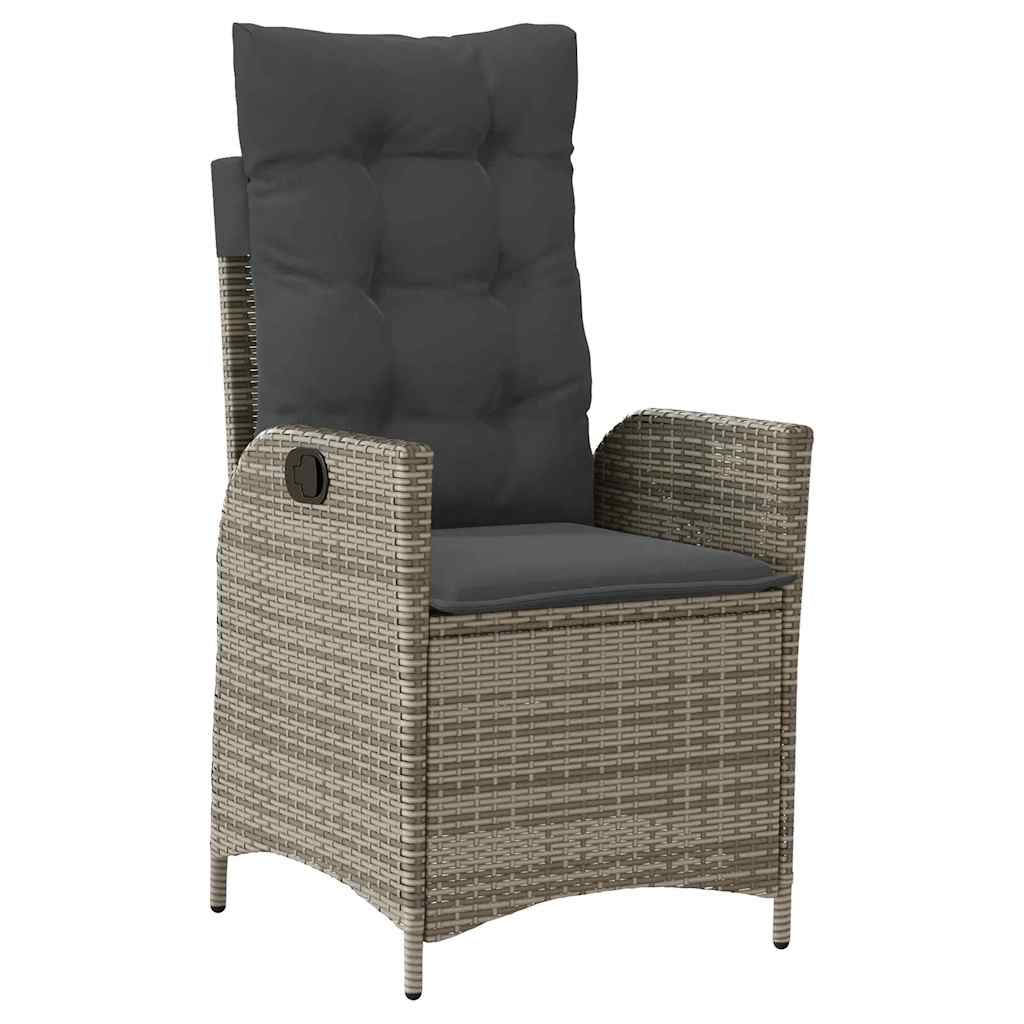 Have Spisebordssæt med pude 5 pcs Grå polyrattan