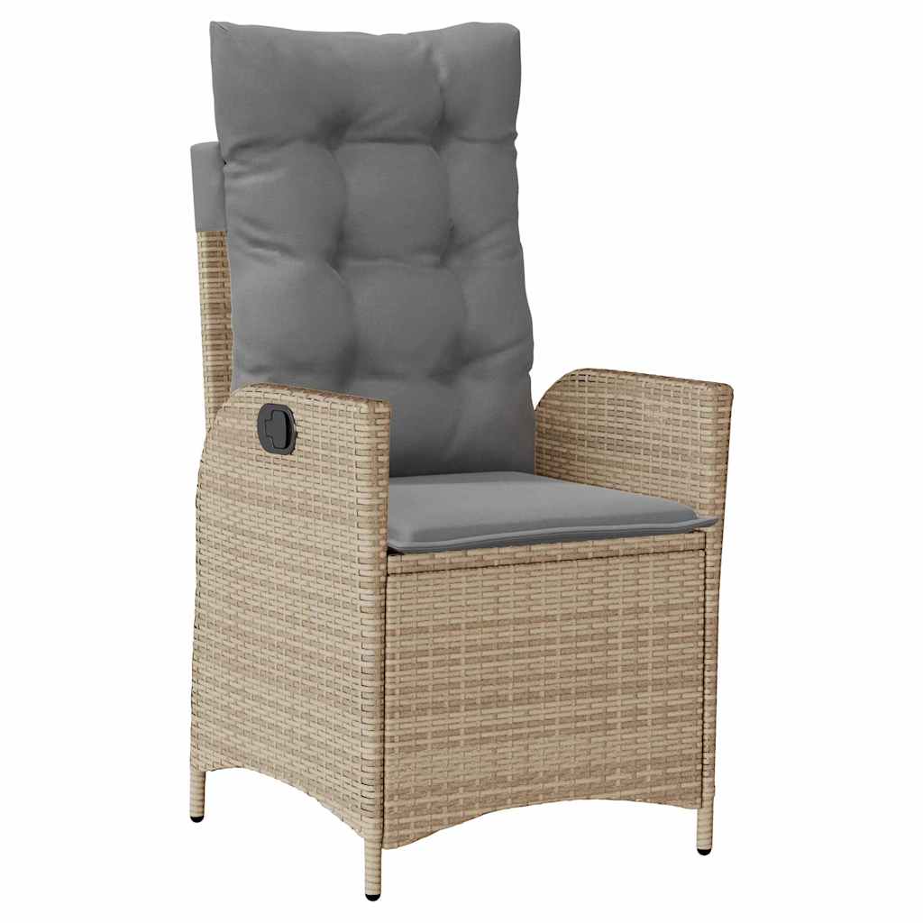 Have Spisebordssæt med pude 5 pcs Beige polyrattan