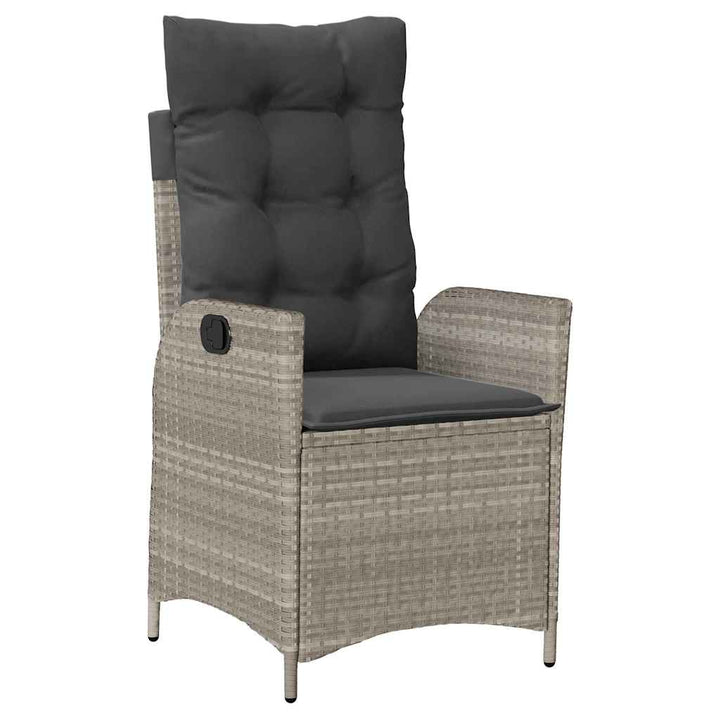 Have Spisebordssæt med pude 3 pcs Lysegrå polyrattan