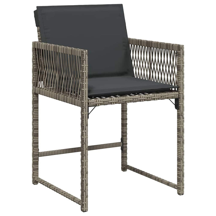 Have Spisebordssæt 9 pcs Grå polyrattan