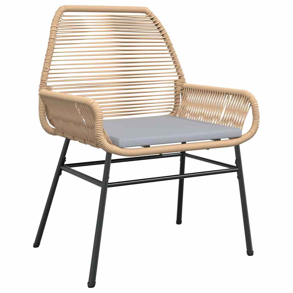 Have Spisebordssæt 9 stk. Brun polyrattan