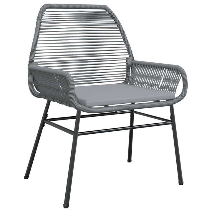Have Spisebordssæt med pude 5 pcs Grå polyrattan