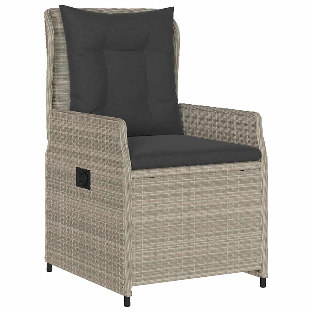 Have Spisebordssæt 5 pcs Lysegrå polyrattan