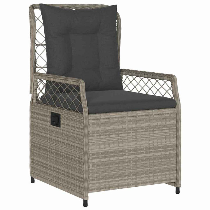 Have Spisebordssæt 5 pcs Lysegrå polyrattan