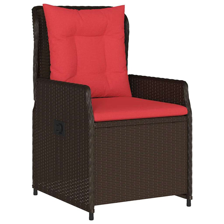 Have Spisebordssæt med pude 3 pcs Brun Poly rattan