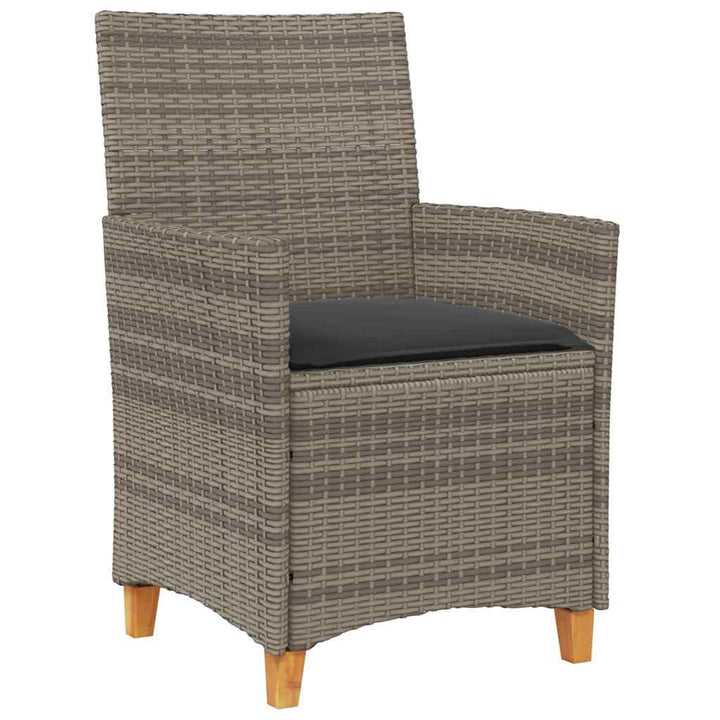 Have Spisebordssæt 5 pcs Grå polyrattan