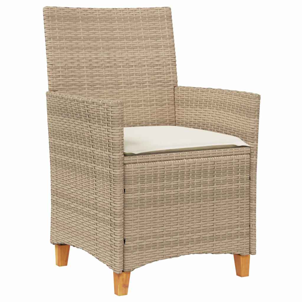 Have Spisebordssæt 7 pcs Beige polyrattan