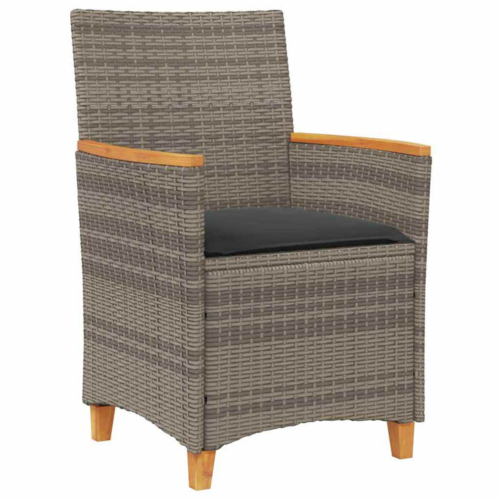 Have Spisebordssæt 5 pcs Grå polyrattan