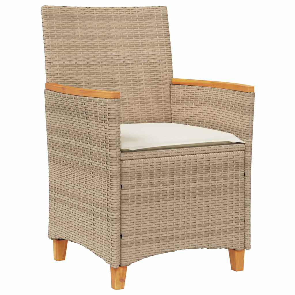 Have Spisebordssæt 7 pcs Beige polyrattan