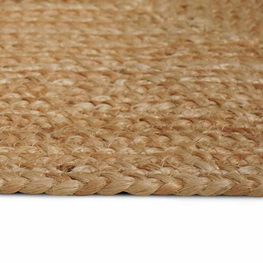 Områdetæpper Naturfarvet 120 x 120 cm Jute