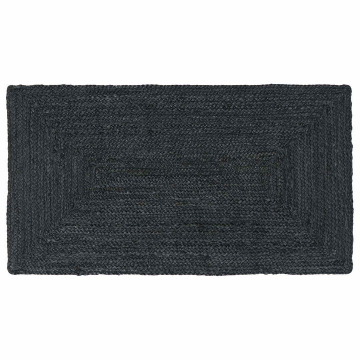 Områdetæpper Rektangulær Mørkegrå 60 x 110 cm Jute