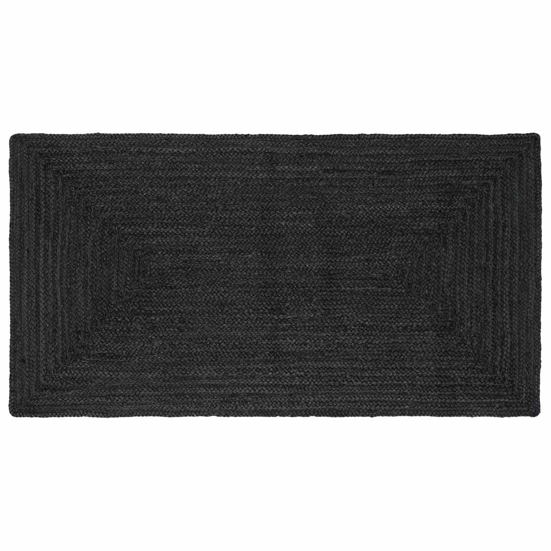 Områdetæpper Rektangulær Mørkegrå 80 x 150 cm Jute
