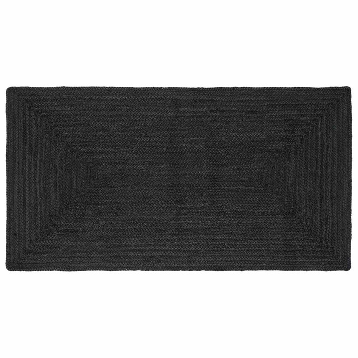 Områdetæpper Rektangulær Mørkegrå 80 x 150 cm Jute