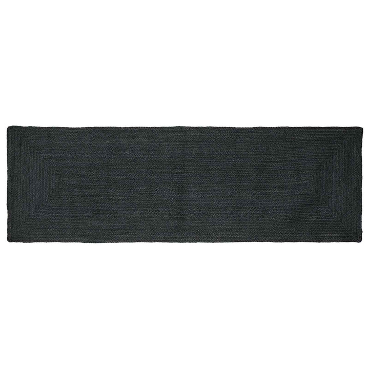 Områdetæpper Rektangulær Mørkegrå 80 x 200 cm Jute