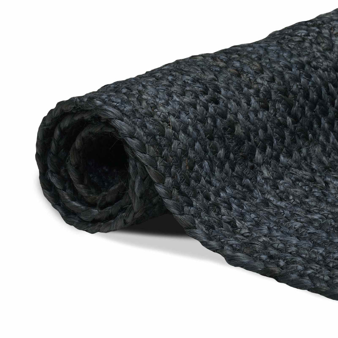 Områdetæpper Firkantet Mørkegrå 240 x 240 cm Jute