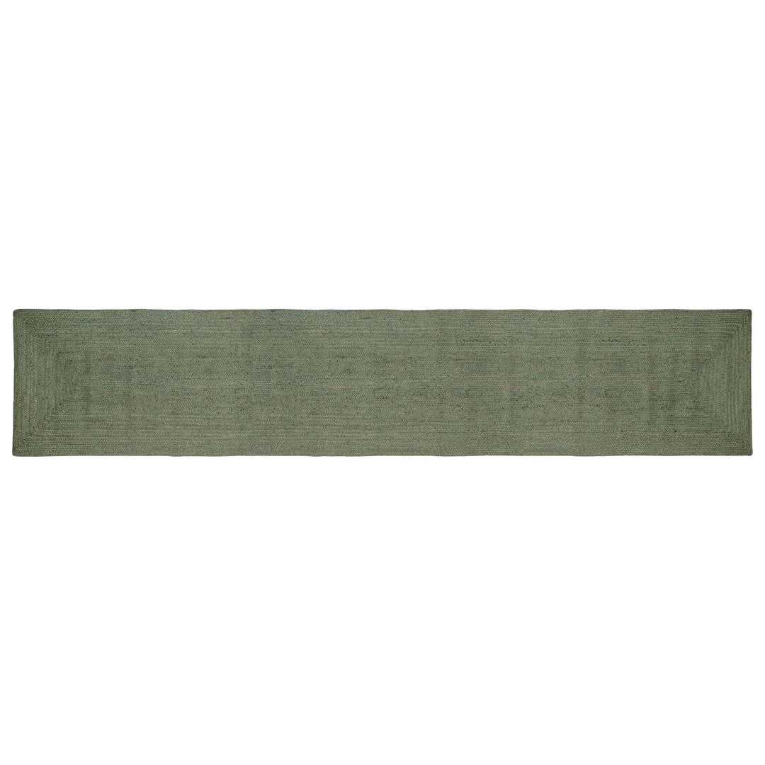 Områdetæpper Rektangulær Olivengrøn 60 x 400 cm Jute