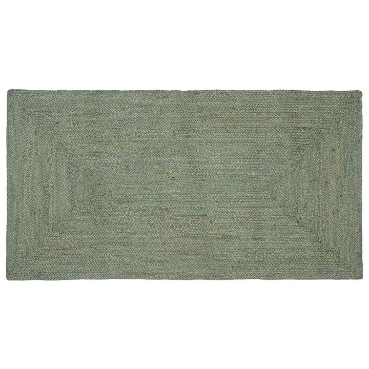 Områdetæpper Rektangulær Olivengrøn 100 x 200 cm Jute