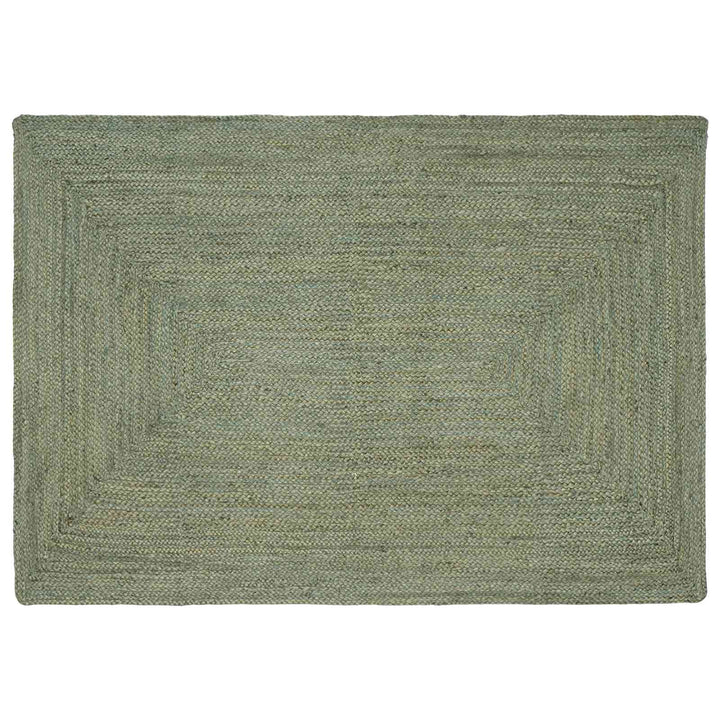 Områdetæpper Rektangulær Olivengrøn 120 x 170 cm Jute