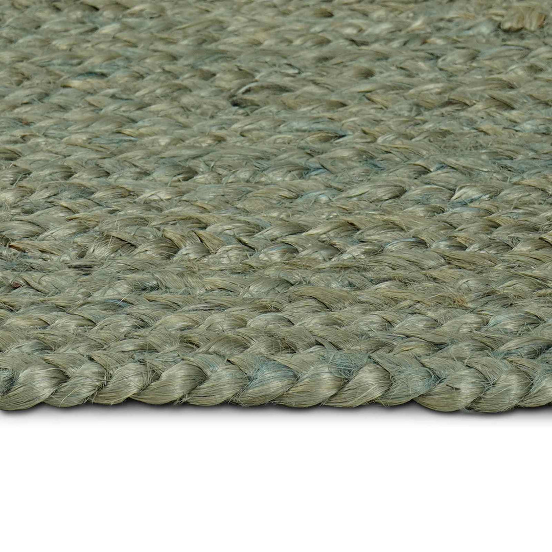 Områdetæpper Rektangulær Olivengrøn 160 x 160 cm Jute