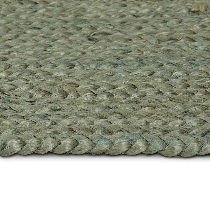 Områdetæpper Rektangulær Olivengrøn 160 x 160 cm Jute