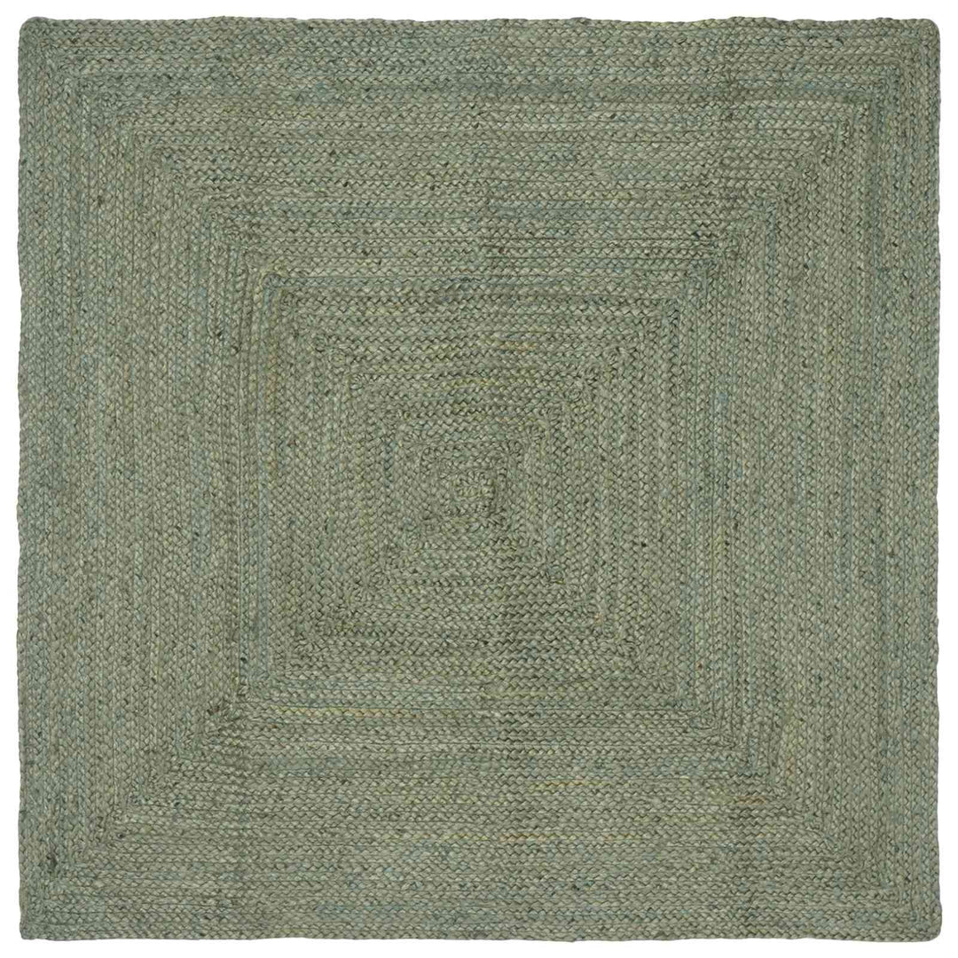 Områdetæpper Rektangulær Olivengrøn 160 x 160 cm Jute