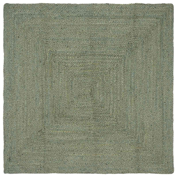 Områdetæpper Rektangulær Olivengrøn 160 x 160 cm Jute