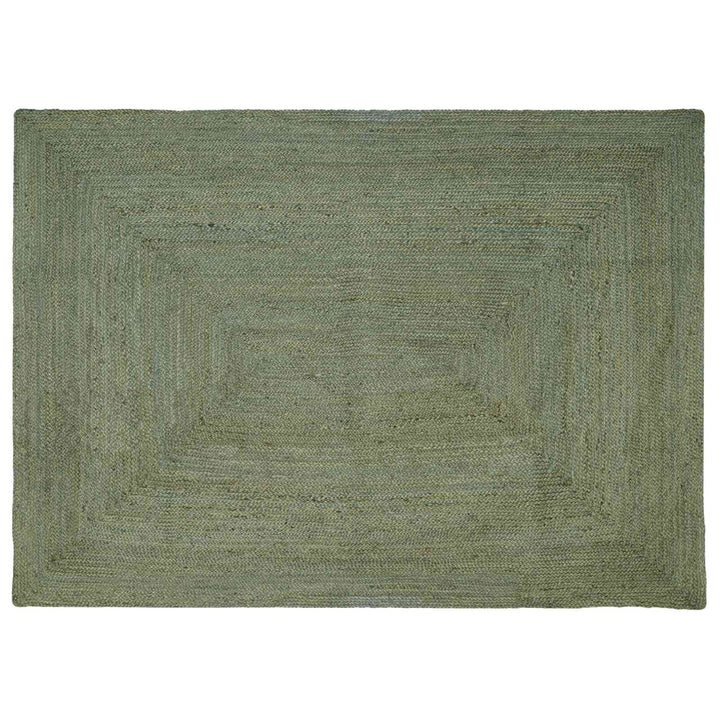 Områdetæpper Rektangulær Olivengrøn 200 x 290 cm Jute