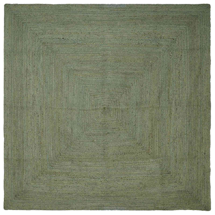 Områdetæpper Firkantet Olivengrøn 240 x 240 cm Jute