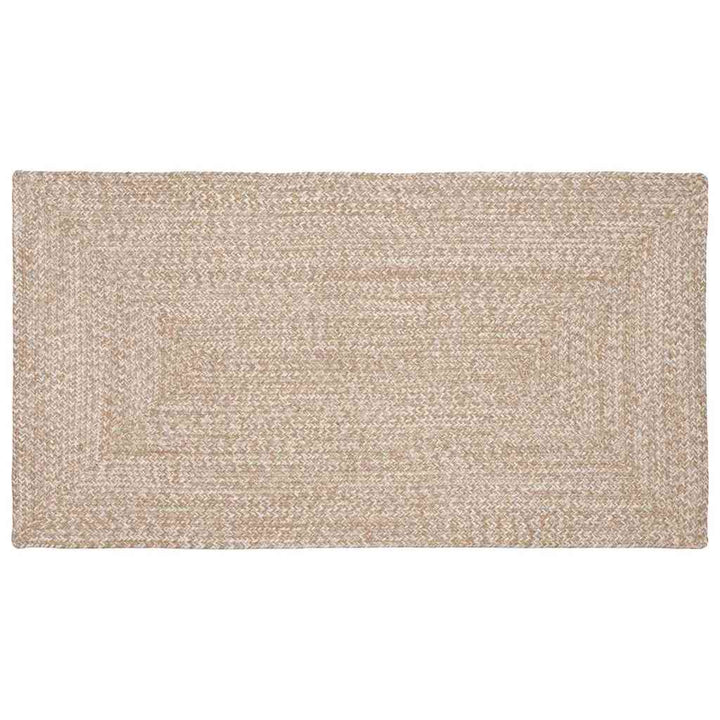 Område tæppe Natur og hvid 60 x 110 cm Jute
