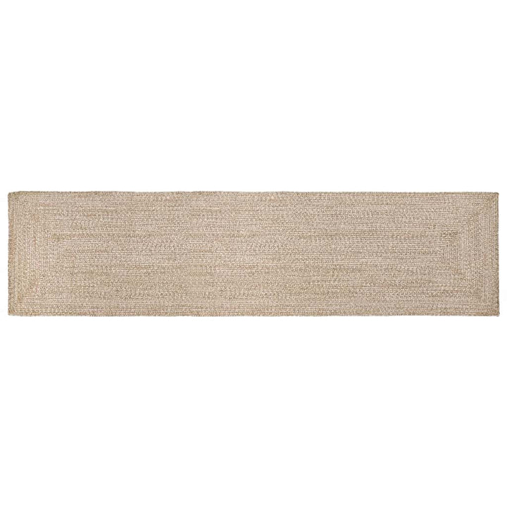 Områdetæpper Natur og hvid 60 x 400 cm Jute