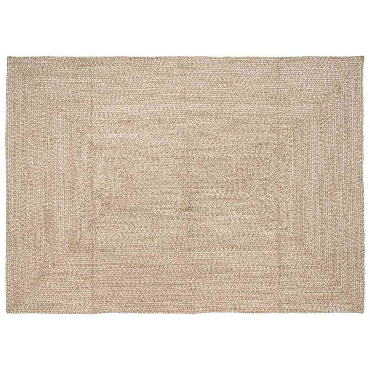 Områdetæpper Natur og hvid 200 x 290 cm Jute