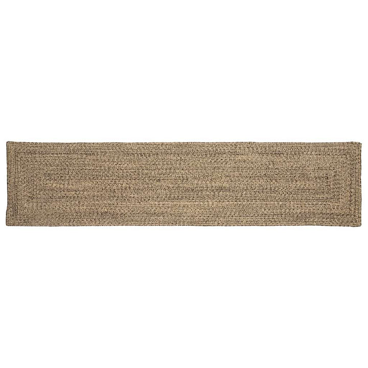 Områdetæpper Naturfarvet og sort 60 x 200 cm Jute